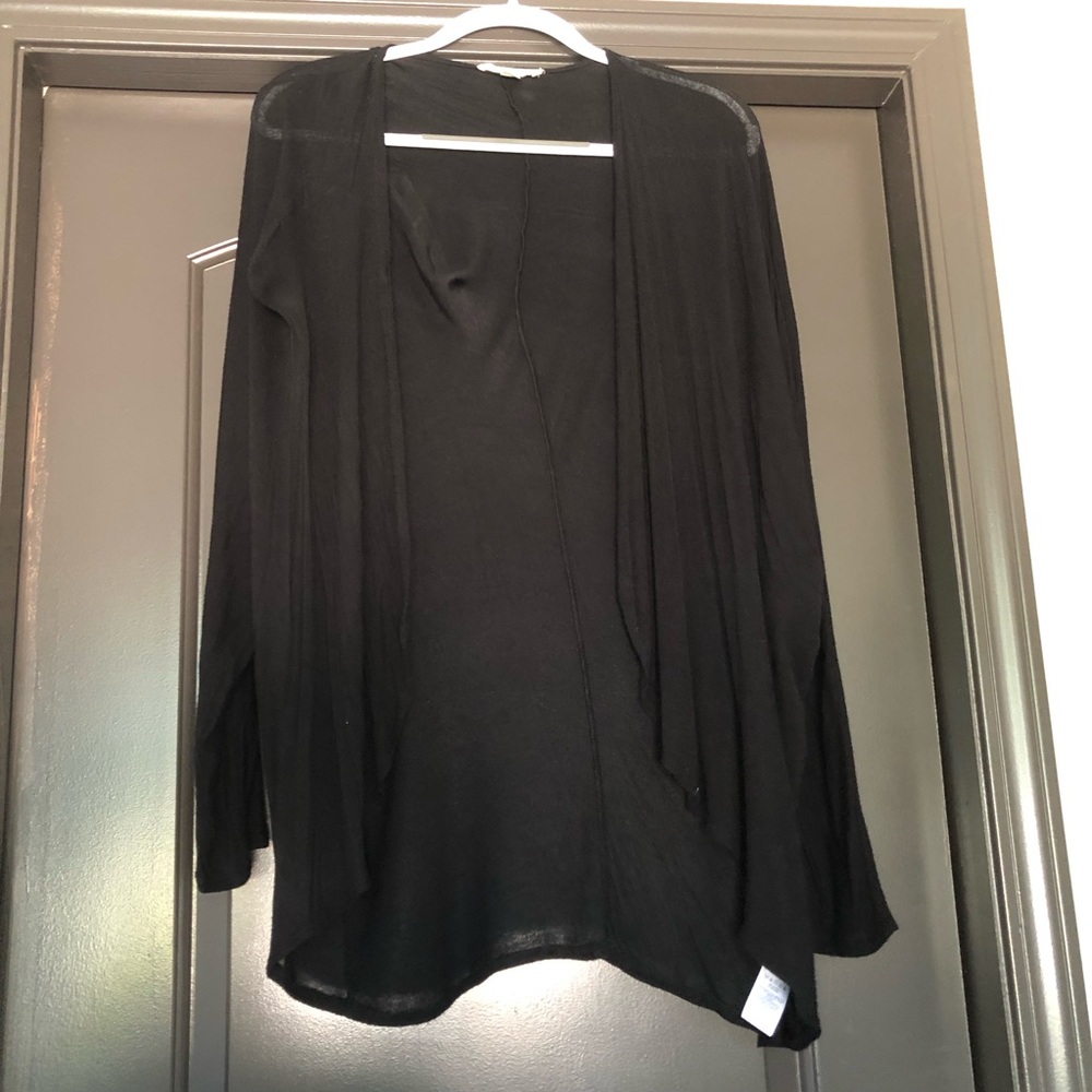 Painted threads lightweight breathable relaxed fit duster cardigan shawl